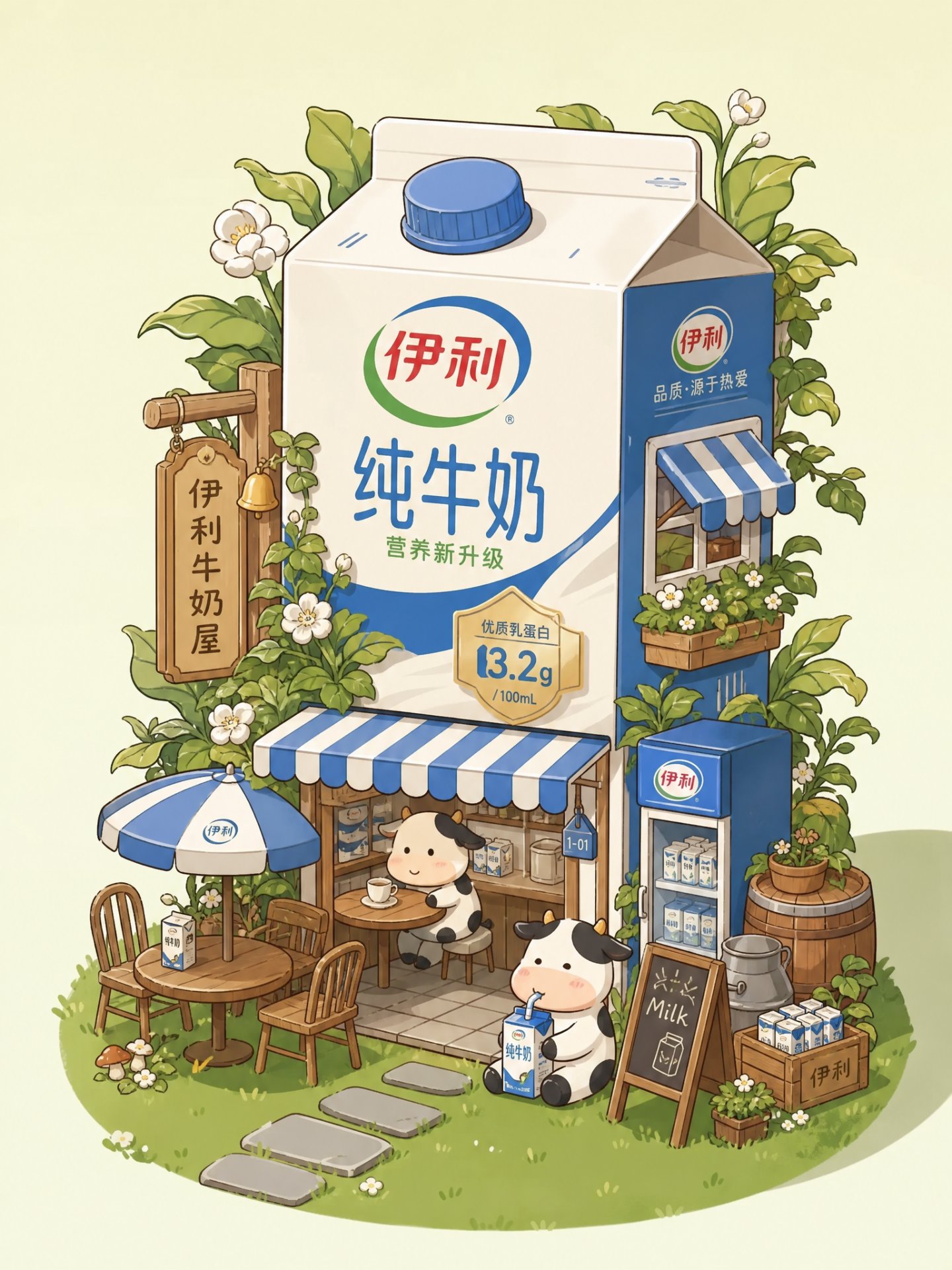 伊利牛奶屋